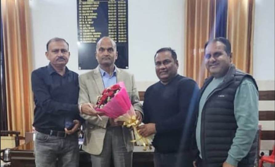 Sukhdev Raj Sukhdev Raj Sharma Welcomed at District Youth Services and Sports ...